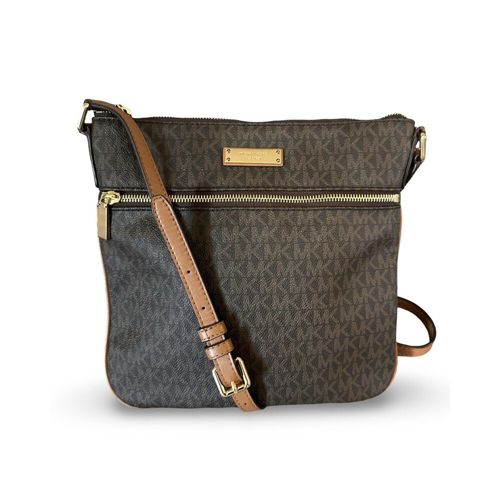 MICHAEL KORS NEW Women’s Handbag Crossbody Logo Bag Brown Acorn AUTHENTIC